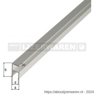 GAH Alberts hoekprofiel zelfklevend aluminium zilver 12,9x24x1,5 mm 1 m - W51501876 - afbeelding 1