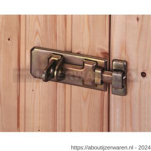 GAH Alberts hangslotschuif veiligheids-sluitgrendel RVS tegenstuk 100 mm - W51500616 - afbeelding 3