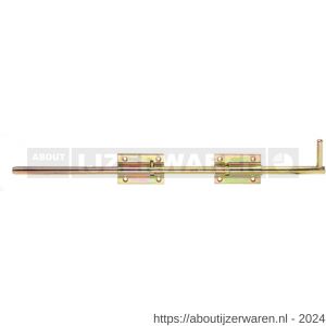 GAH Alberts bout-stang staartgrendel geel verzinkt 2-delig 16x600 mm - W51500549 - afbeelding 1