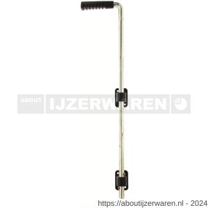 GAH Alberts bodemschuif verzinkt greep zwart 600x40 mm diameter 16 mm - W51500525 - afbeelding 1