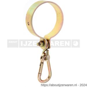 GAH Alberts schommelhaak met spanband voor rondhout geel verzinkt diameter 100 mm - W51500028 - afbeelding 1