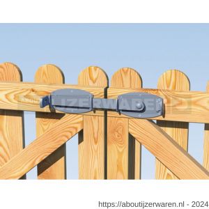 GAH Alberts grendel dubbele poort Ovado antraciet 375x80 mm - W51500538 - afbeelding 3