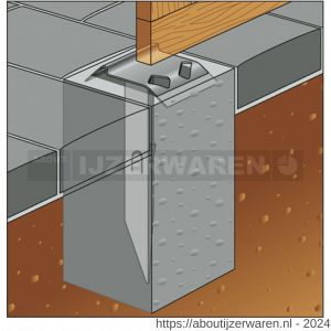 GAH Alberts bodemaanslag met aarddoorn verzinkt 125 mm - W51500523 - afbeelding 3