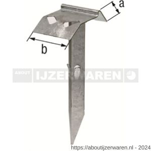 GAH Alberts bodemaanslag met aarddoorn verzinkt 125 mm - W51500523 - afbeelding 2