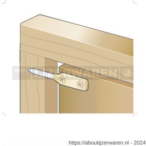 GAH Alberts vlechtschermsteun bladschroef geel verzinkt 80x12 mm - W51500024 - afbeelding 3