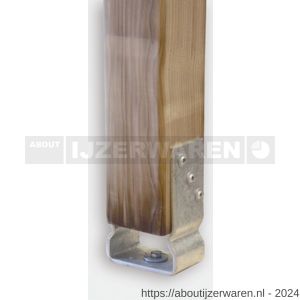 GAH Alberts U-paalhouder type 451 verzinkt 91x150 mm - W51500323 - afbeelding 3