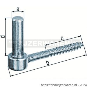 GAH Alberts inschroefduim RVS 13x155 mm - W51500337 - afbeelding 2