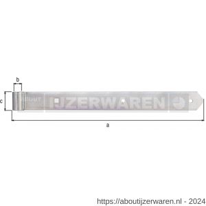 GAH Alberts heng recht afgerond geel verzinkt 400 mm diameter 13 mm - W51500421 - afbeelding 1