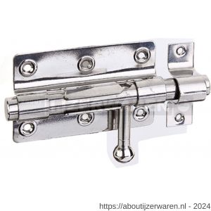 GAH Alberts hangslot bout-sluitgrendel RVS met tegenstuk 100/153 mm - W51500541 - afbeelding 1