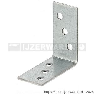 GAH Alberts hoekverbinder verzinkt 40x40x20 mm set 100 stuks - W51500179 - afbeelding 1