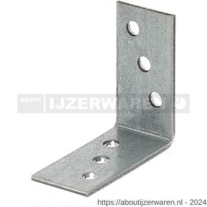 GAH Alberts hoekverbinder verzinkt 40x40x20 mm set 25 stuks - W51500178 - afbeelding 1