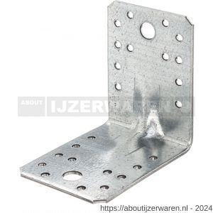 GAH Alberts hoekanker met ril extra sterk 90x90x65 mm set 12 stuks - W51500153 - afbeelding 1