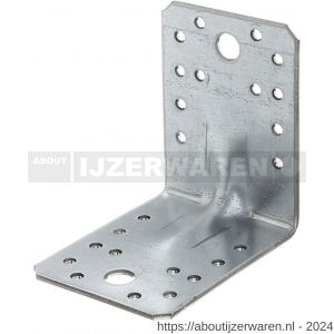 GAH Alberts hoekanker met ril extra sterk 90x90x65 mm set 25 stuks - W51500154 - afbeelding 1