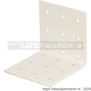 GAH Alberts hoekkoppelplaat verzinkt wit 60x60x60 mm - W51500218 - afbeelding 1