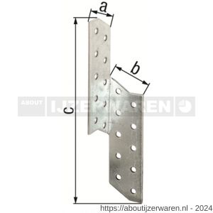 GAH Alberts sparanker rechts RVS 32x32x170 mm - W51500262 - afbeelding 2