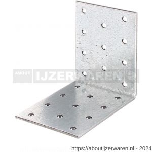 GAH Alberts hoekkoppelplaat verzinkt 80x80x60 mm - W51500174 - afbeelding 1