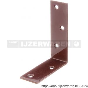 GAH Alberts balkhoek zink gefosfateerd bruin coating 75x100x30 mm - W51500213 - afbeelding 1