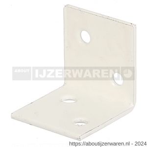 GAH Alberts versterkingshoek gefosfateerd wit 30x30x30 mm - W51500215 - afbeelding 1