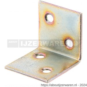 GAH Alberts versterkingshoek geel verzinkt 30x30x30 mm set 25 stuks - W51500206 - afbeelding 1