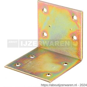 GAH Alberts versterkingshoek geel verzinkt 60x60x60 mm - W51500209 - afbeelding 1