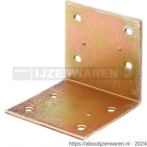 GAH Alberts versterkingshoek geel verzinkt 60x60x60 mm set 25 stuks - W51500210 - afbeelding 1