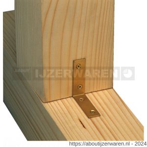 GAH Alberts stoelhoek winkelhaak geel verzinkt 40x40x20 mm CF - W51500127 - afbeelding 2