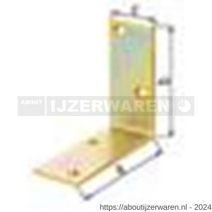 GAH Alberts balkhoek geel verzinkt 200x200x40 mm - W51500199 - afbeelding 2