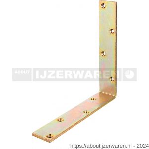 GAH Alberts balkhoek geel verzinkt 200x200x40 mm - W51500199 - afbeelding 1