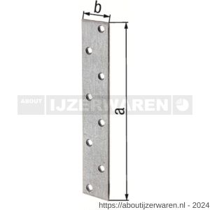 GAH Alberts verbindingsplaat sendzimir verzinkt 170x30 mm - W51500250 - afbeelding 2