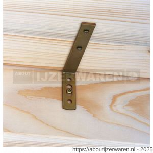 GAH Alberts gordijnhoek met langgat geel verzinkt 55x180x17 mm - W51501816 - afbeelding 2