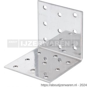 GAH Alberts hoekkoppelplaat RVS 60x60x60 mm - W51500148 - afbeelding 1