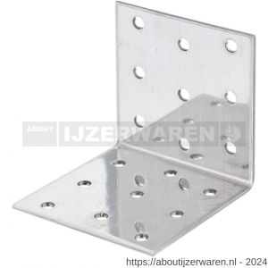 GAH Alberts hoekkoppelplaat verzinkt 40x40x60 mm set 20 stuks - W51500176 - afbeelding 1