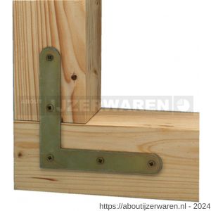 GAH Alberts raamhoek afgeronde hoek geel verzinkt 120x120x20 mm - W51500097 - afbeelding 3