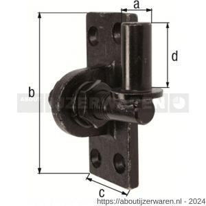 GAH Alberts plaatduim OAT schroeven zwart verzinkt 16x105x45 mm - W51500357 - afbeelding 2