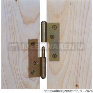 GAH Alberts uithangbaar scharnier geel verzinkt links 120x88x2,7 mm - W51500514 - afbeelding 3