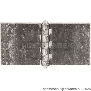 GAH Alberts scharnier breed staal ruw 80x160 mm - W51500513 - afbeelding 1