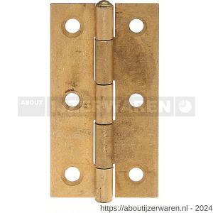 GAH Alberts scharnier messing 64x34x1 mm - W51500510 - afbeelding 1