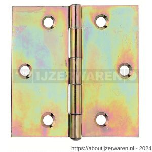 GAH Alberts scharnier geel verzinkt 70x70x1,5 mm - W51500455 - afbeelding 1