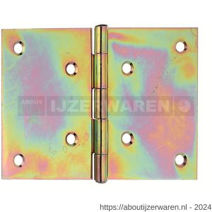 GAH Alberts scharnier geel verzinkt 100x152x2,00 mm - W51500484 - afbeelding 1