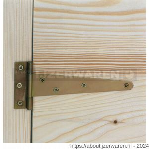 GAH Alberts staart kistscharnier rolbaar geel verzinkt 100x20x60 mm - W51500385 - afbeelding 3