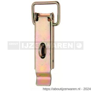 GAH Alberts kistsluiting met lus zonder haak geel verzinkt 93 mm - W51500629 - afbeelding 1