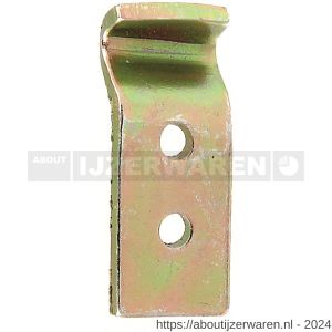 GAH Alberts sluithaak gezet geel verzinkt 13x32 mm - W51500639 - afbeelding 1