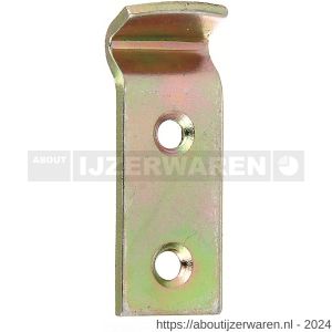 GAH Alberts sluithaak gekropt geel verzinkt 18x50 mm - W51500640 - afbeelding 1