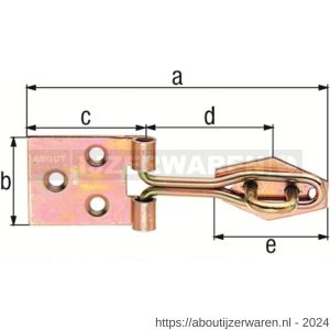 GAH Alberts kistoverval sluiting tegenstuk 120x31,5x35x43 mm - W51500594 - afbeelding 2