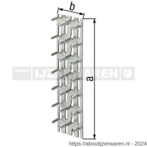 GAH Alberts spijkerplaat verzinkt 102x25 mm - W51500253 - afbeelding 2