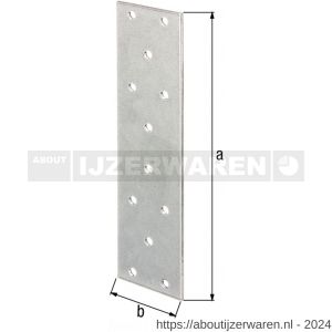 GAH Alberts koppelplaat verzinkt 140x60x2 mm - W51500219 - afbeelding 2