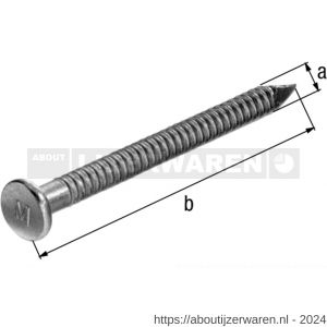 GAH Alberts ankerbout verzinkt diameter 4x40 mm set 250 stuks - W51500020 - afbeelding 2