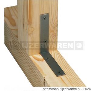 GAH Alberts stoelhoek winkelhaak geel verzinkt 75x75x16 mm set 8 stuks - W51500120 - afbeelding 2