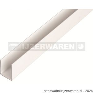 GAH Alberts U-Profiel PVC wit 20x21x20x1 mm 2,6 m - W51501428 - afbeelding 1