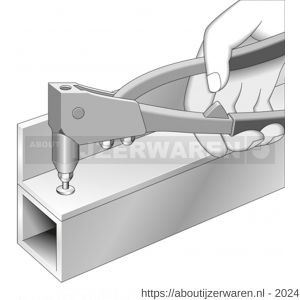 GAH Alberts blindklinknagel aluminium diameter 4x10 mm set 50 stuks - W51500008 - afbeelding 3